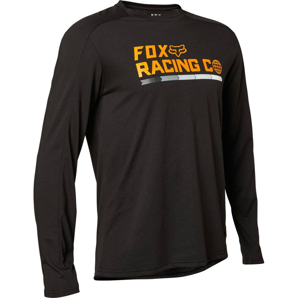 Fox Ranger DR Long Sleeve Race Co Jersey - Black
