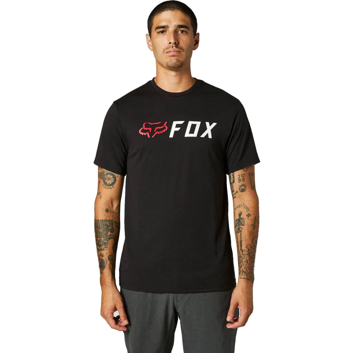 Fox Apex Tech T Shirt - Black/Red XL