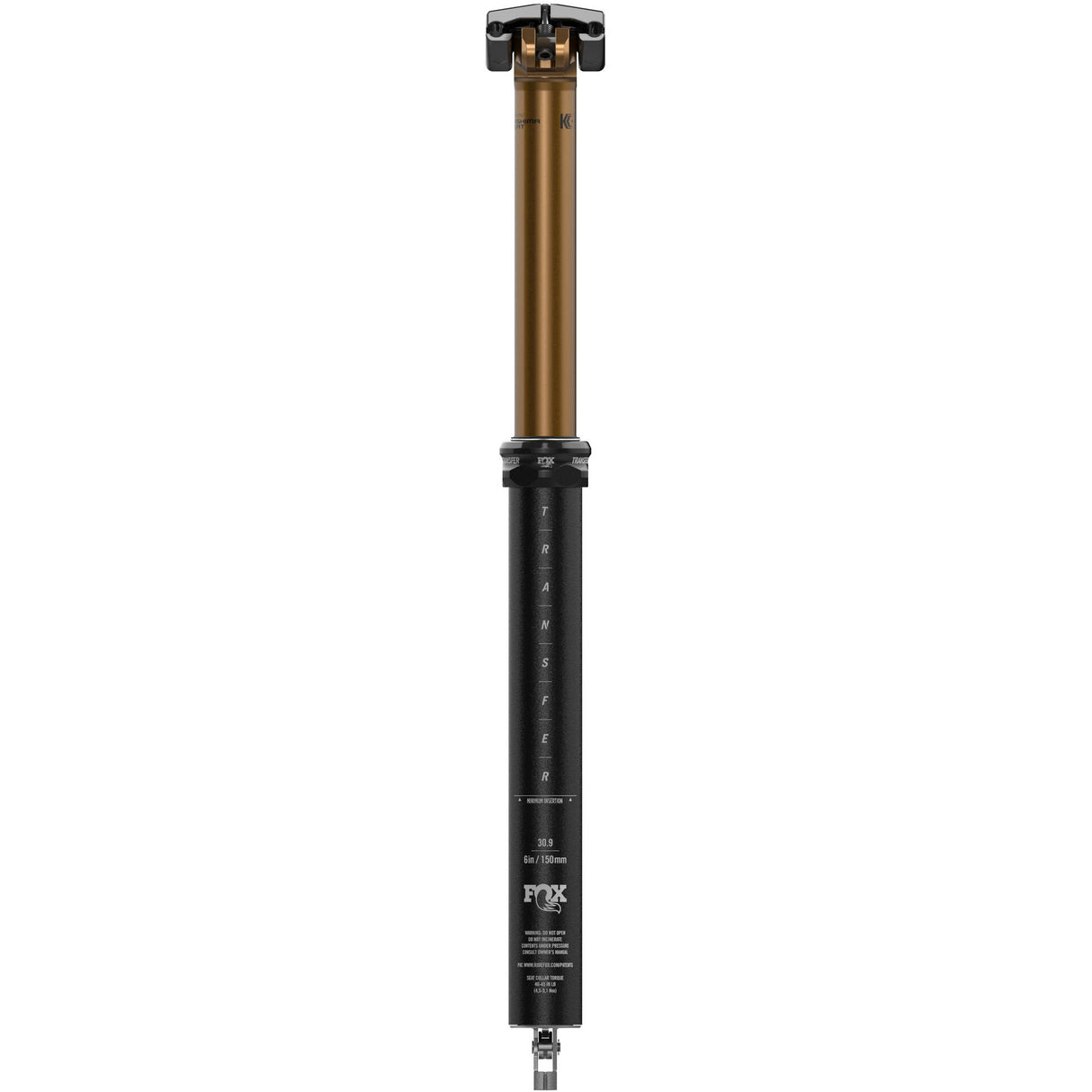 Fox Transfer Factory Dropper 2021 Seatpost - Black 31.6 x 175mm