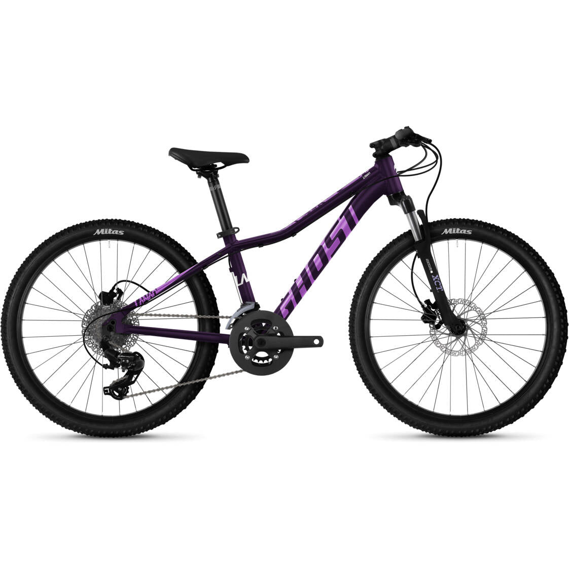 Ghost Lanao 24'' Essential Kids Mountain Bike - Purple/Purple