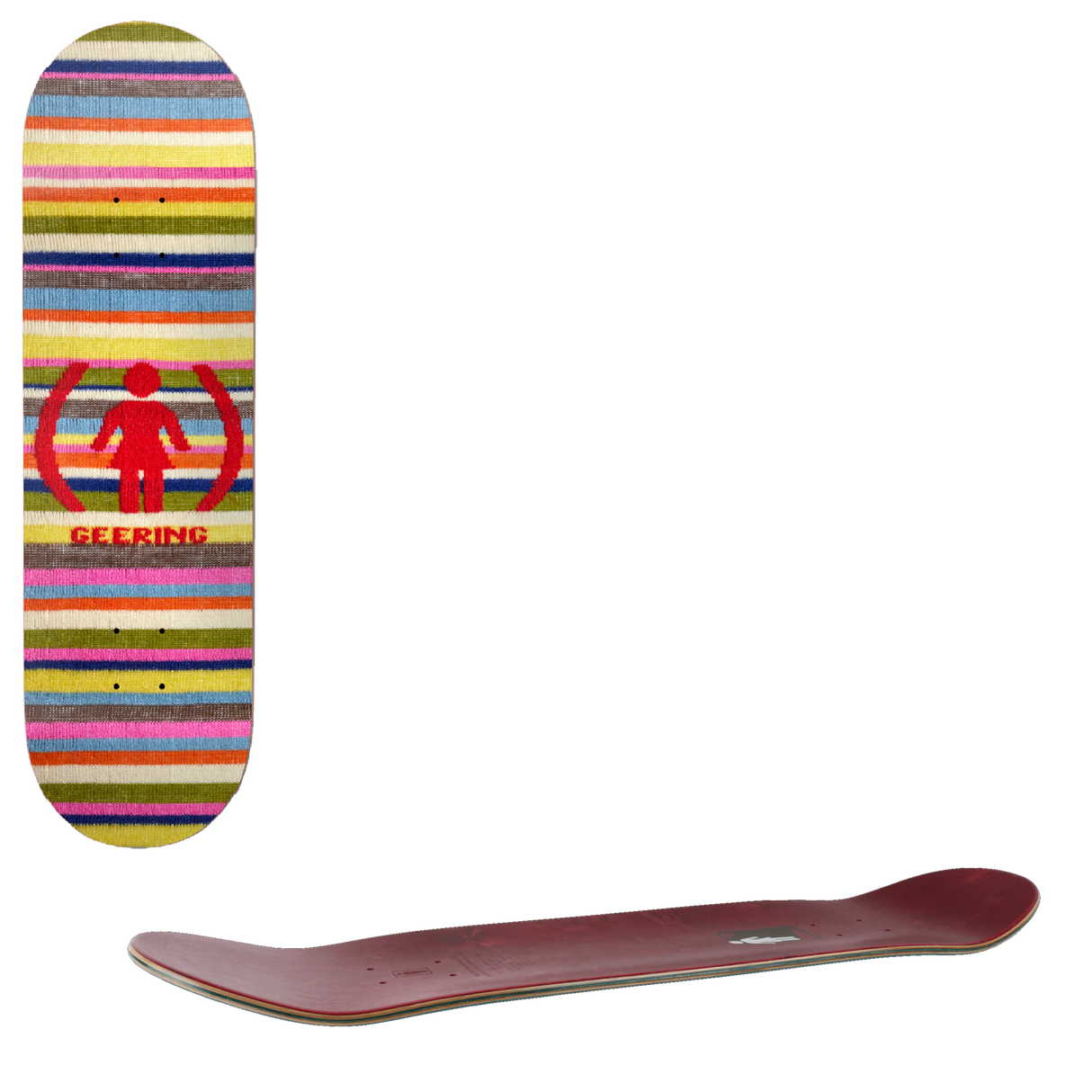 Girl x (RED) Geering OG Tuesday Skateboard Deck - 8"