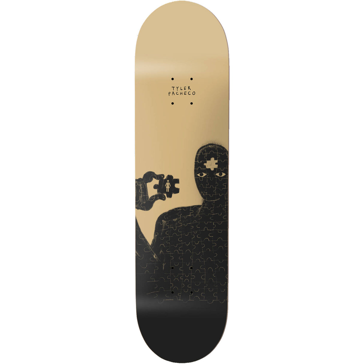 Girl Pacheco Puzzled Skateboard Deck - 8.375"