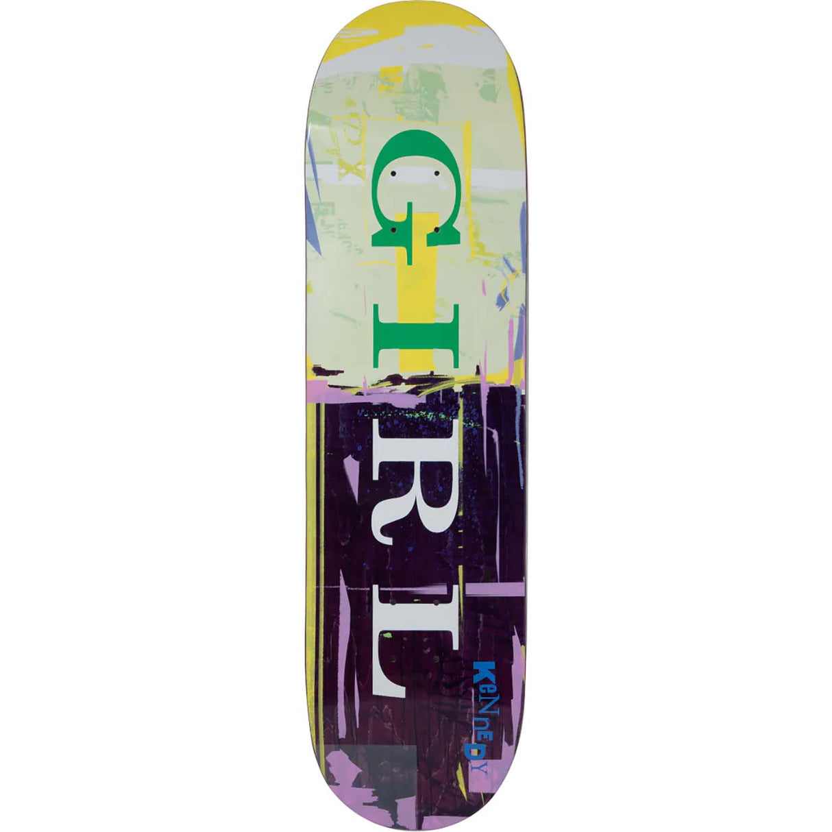 Girl Letterpress Skateboard Deck - Kennedy 8.25"