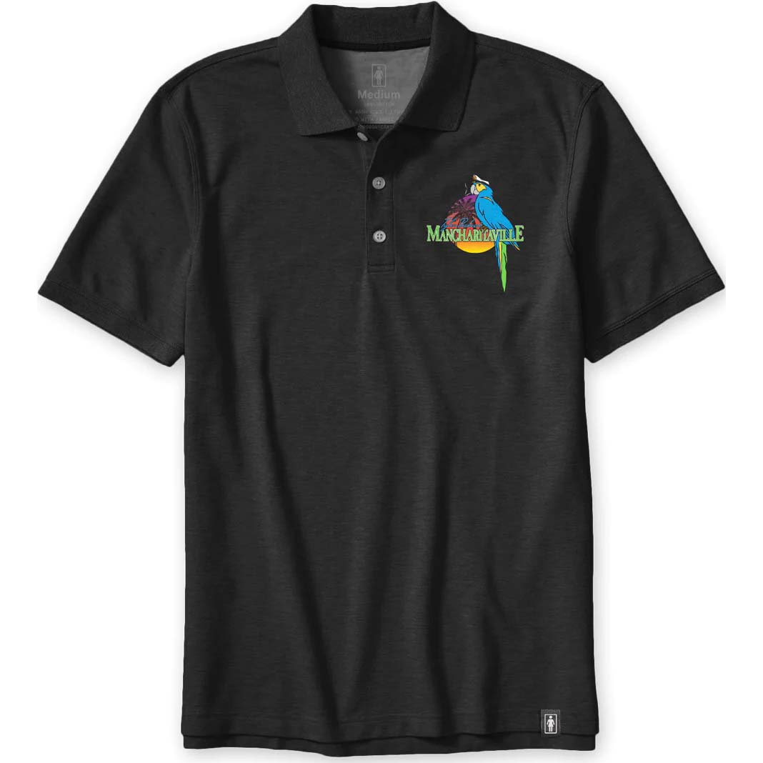 Girl Mancharitaville Polo T Shirt - Black