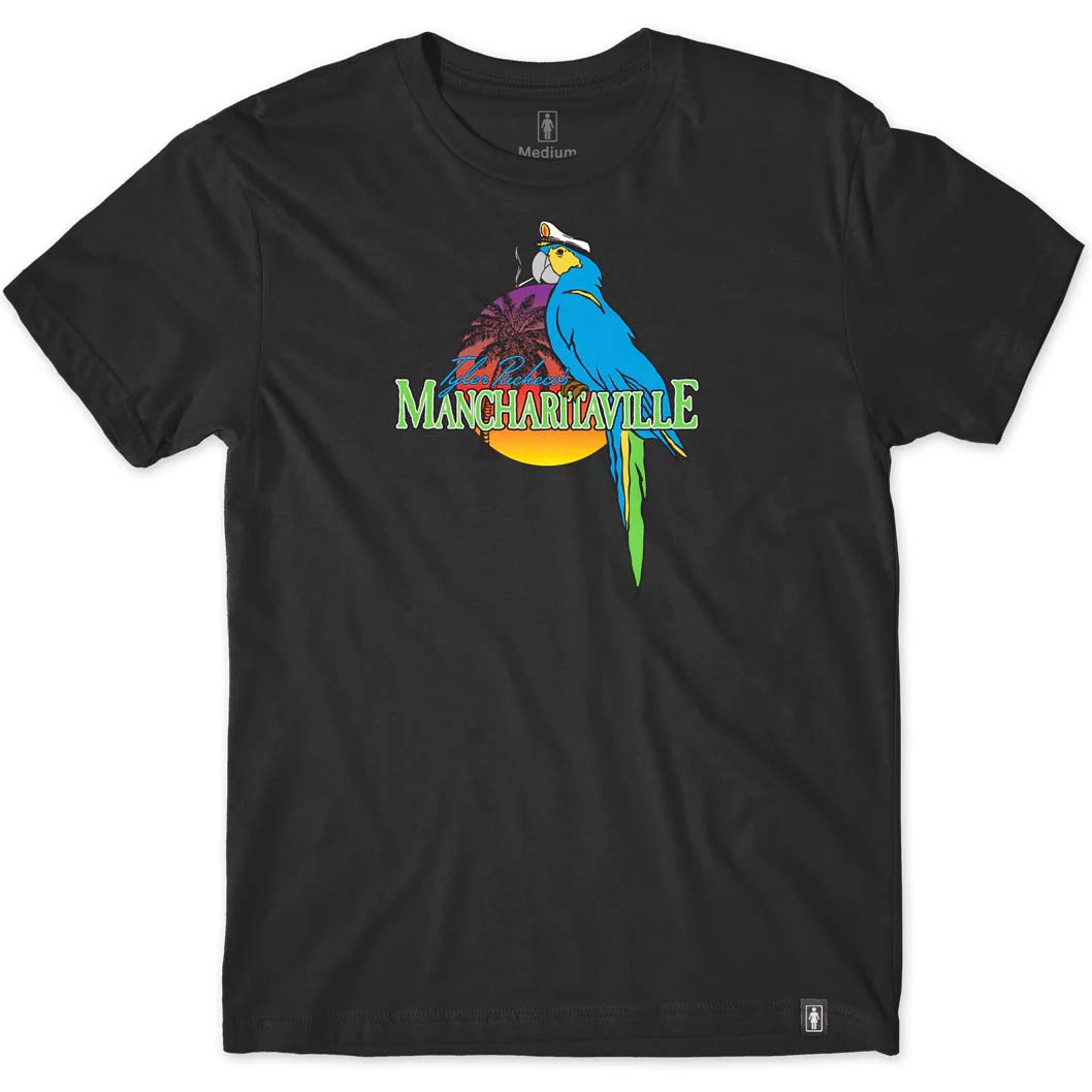 Girl Mancharitaville T Shirt - Black