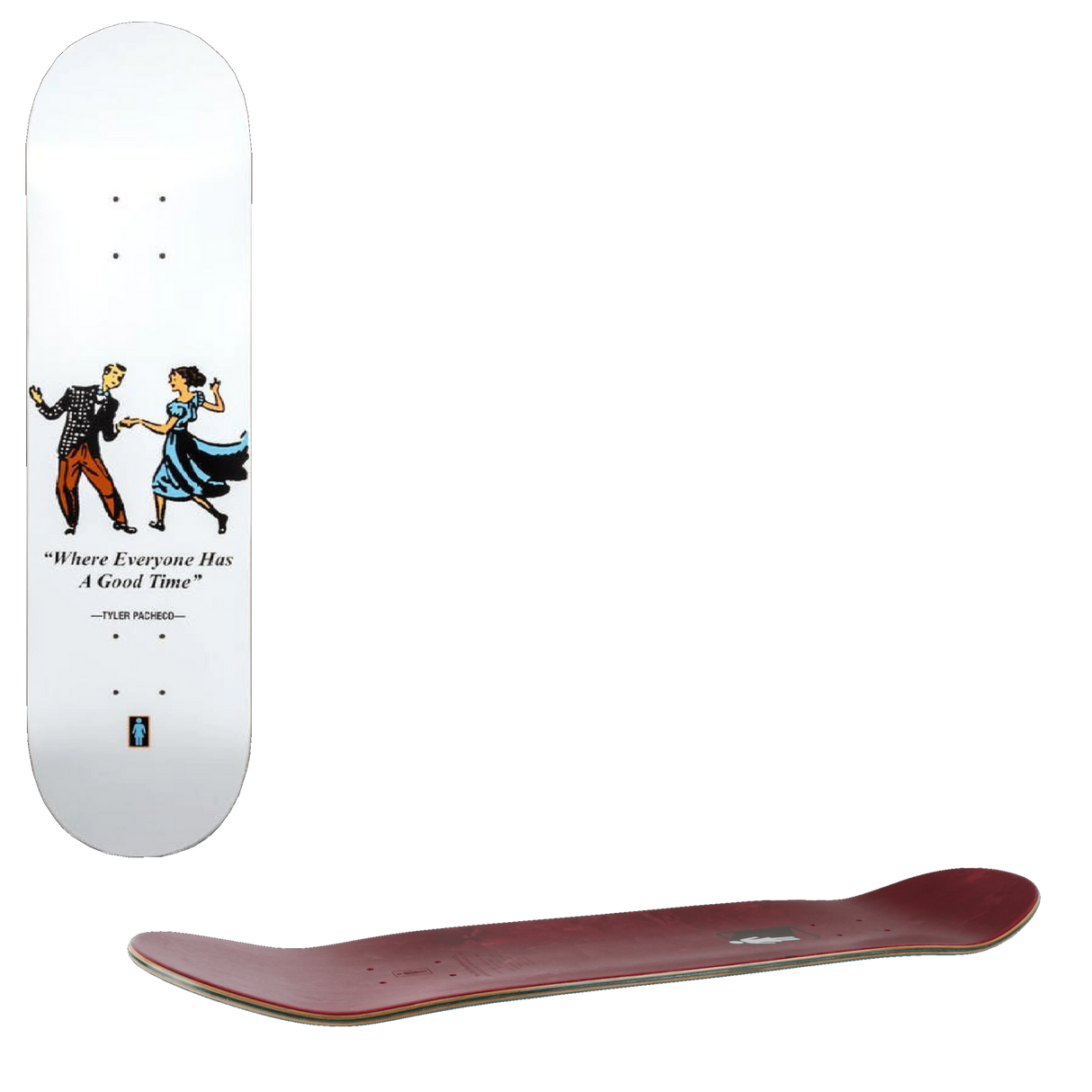 Girl Good Times Skateboard Deck - Pacheco 8''