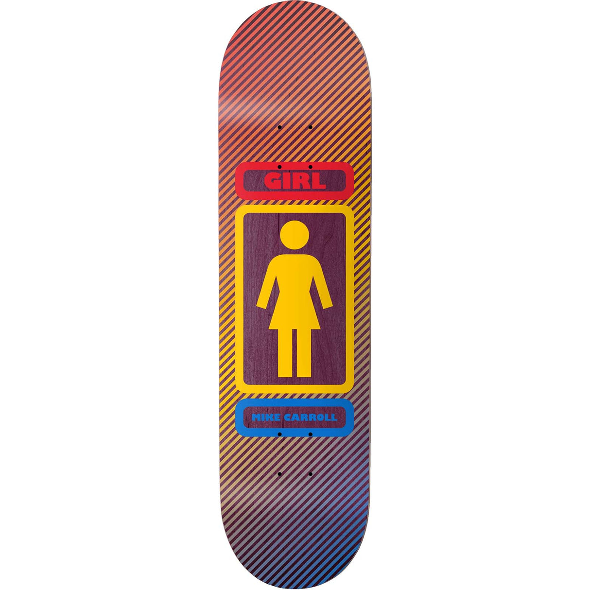 Girl 93 Til Series Stripes Skateboard Deck - Carroll 8"