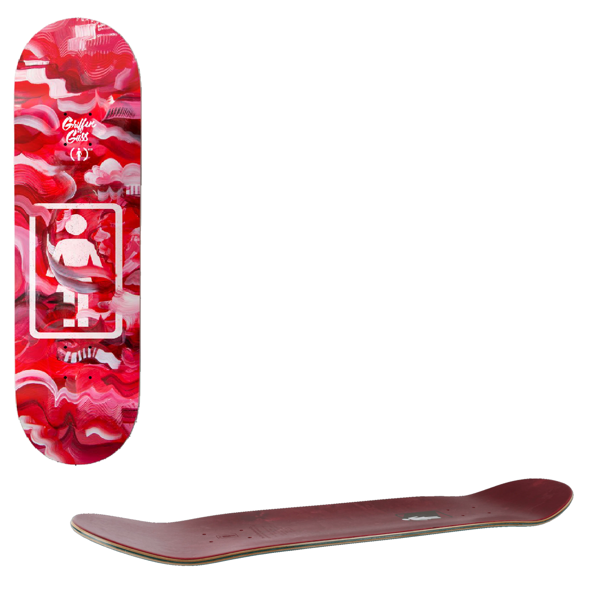 Girl Product (RED) Skateboard Deck - Gass 8.25"