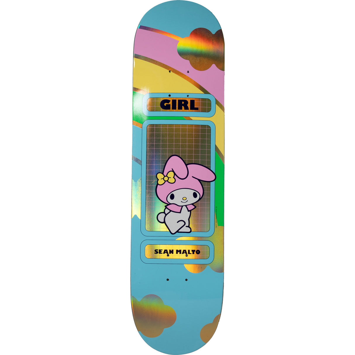 Girl Hello Kitty Rainbow Skateboard Deck - Malto 8.25"