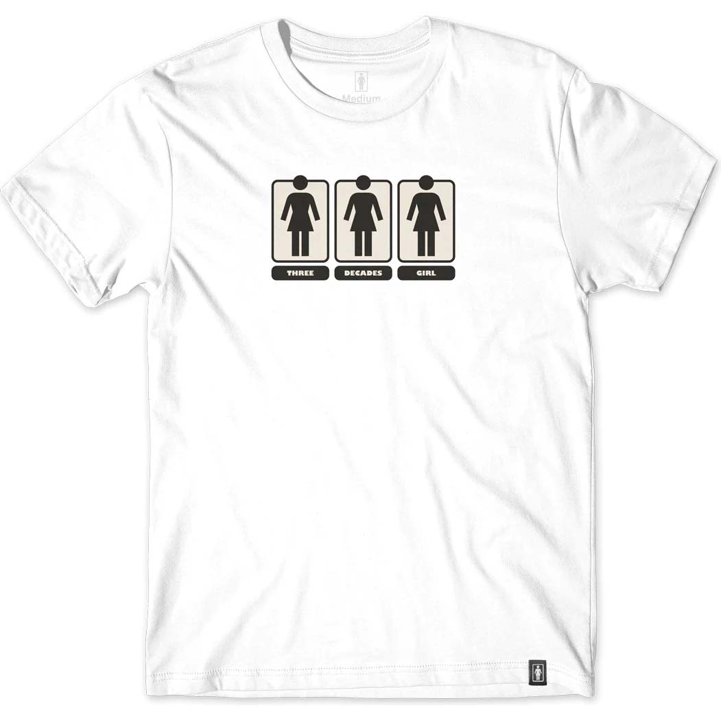 Girl Three Decades OG T Shirt - White