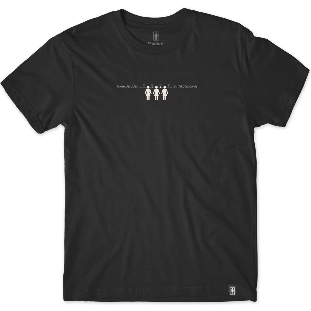 Girl Timeline T Shirt - Black
