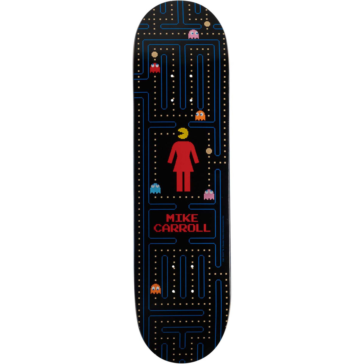Girl x Pac-Man Skateboard Deck - Carroll 8.5"