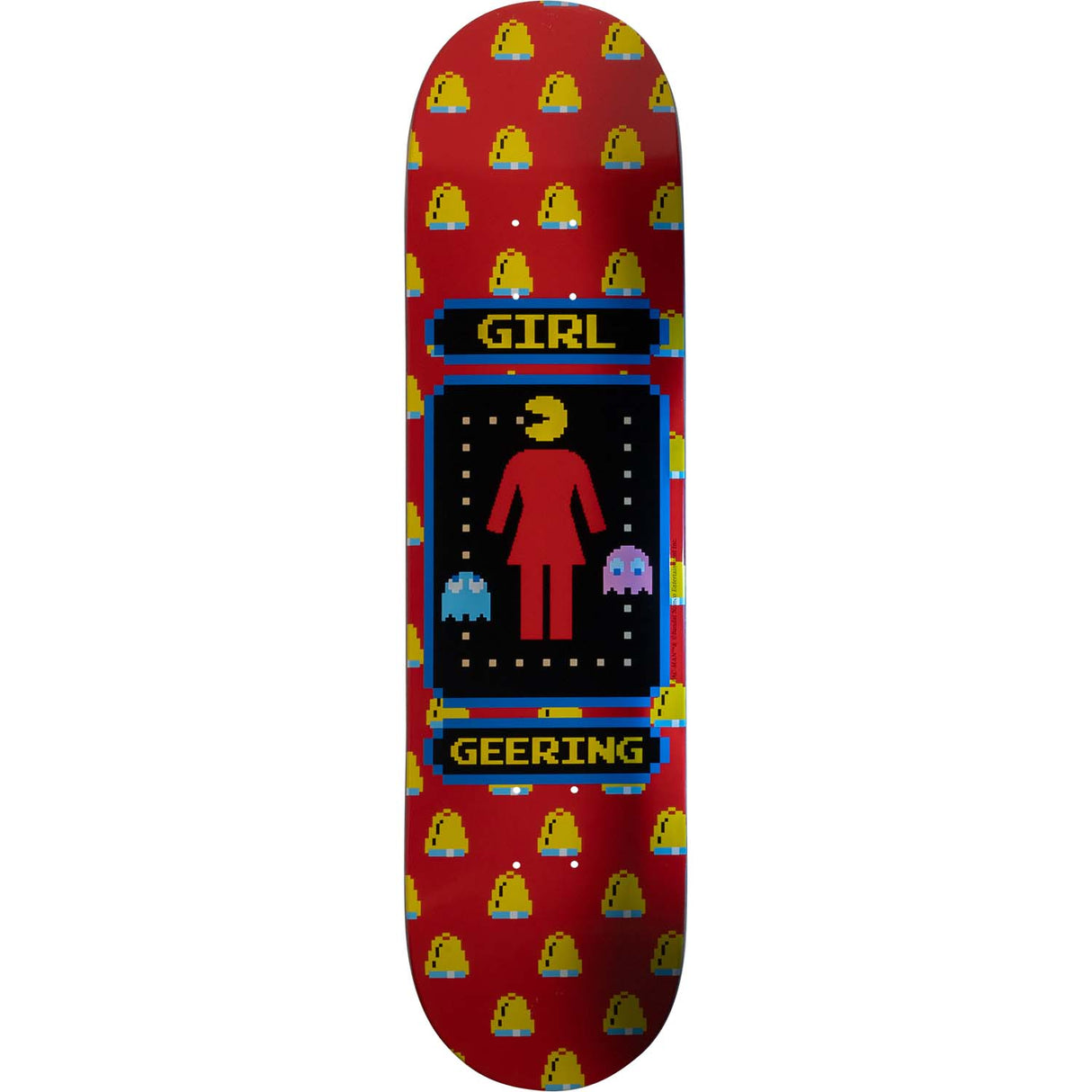 Girl x Pac-Man Skateboard Deck - Geering 8.5"