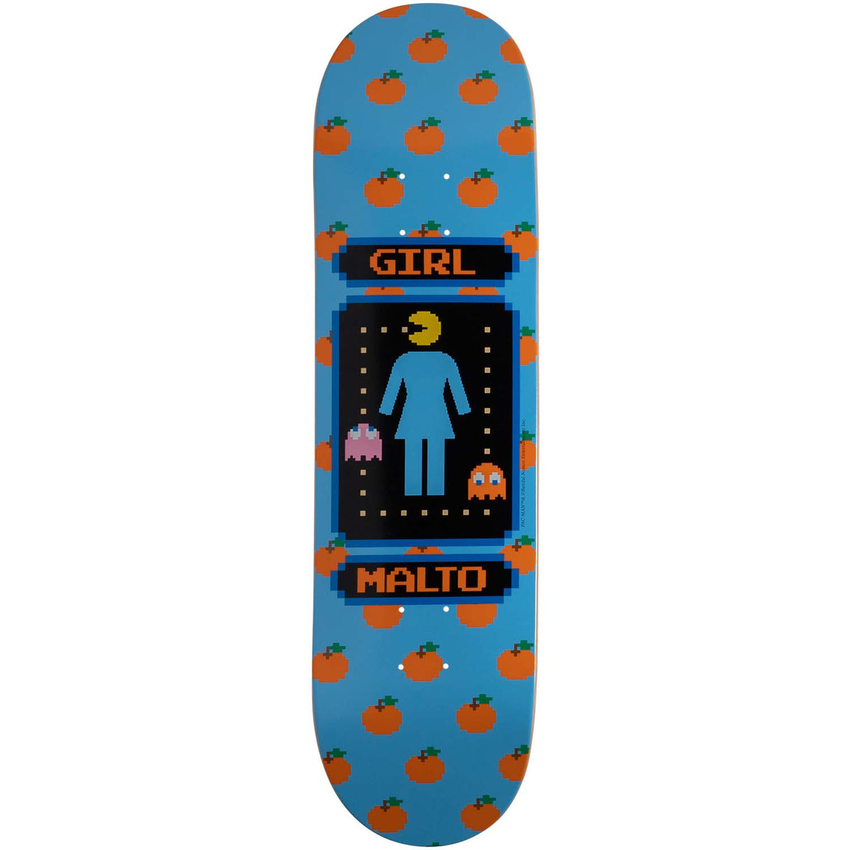 Girl x Pac-Man Skateboard Deck - Malto 8.5"