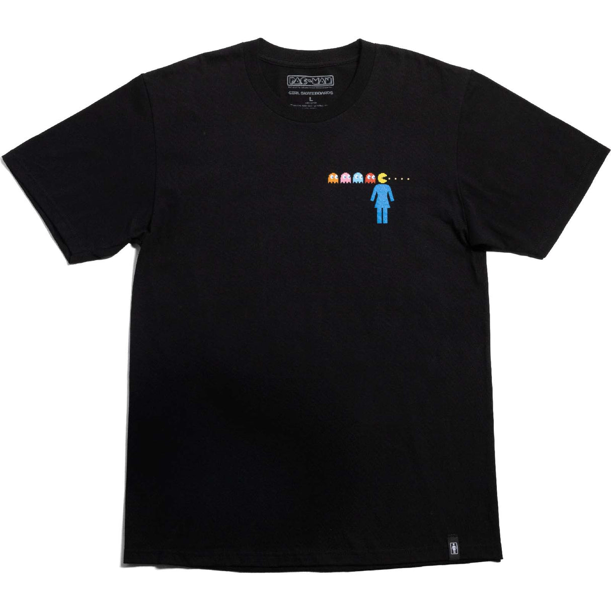 Girl x Pac-Man OG Man Maze T Shirt - Black