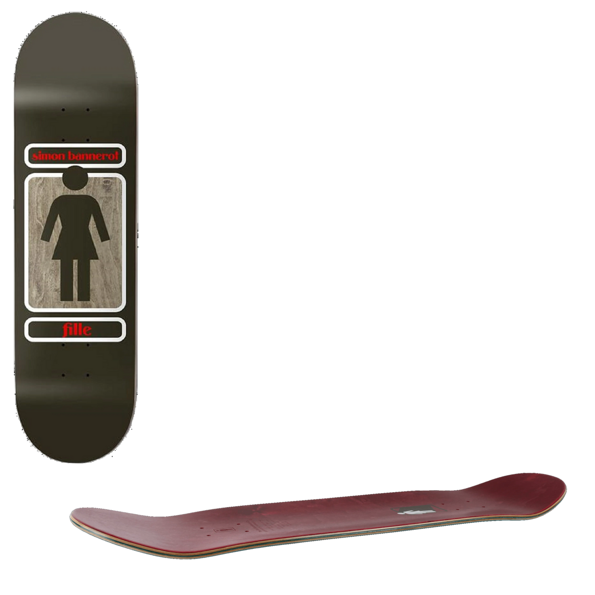Girl 93 Til Skateboard Deck - Bannerot 8.25''
