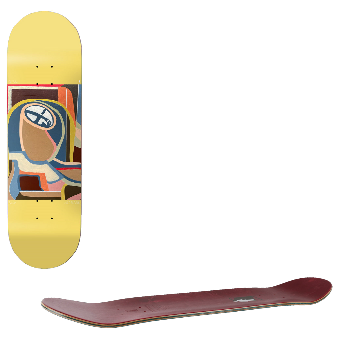 Girl Bar Girl Blues Skateboard Deck - McCrank 8"