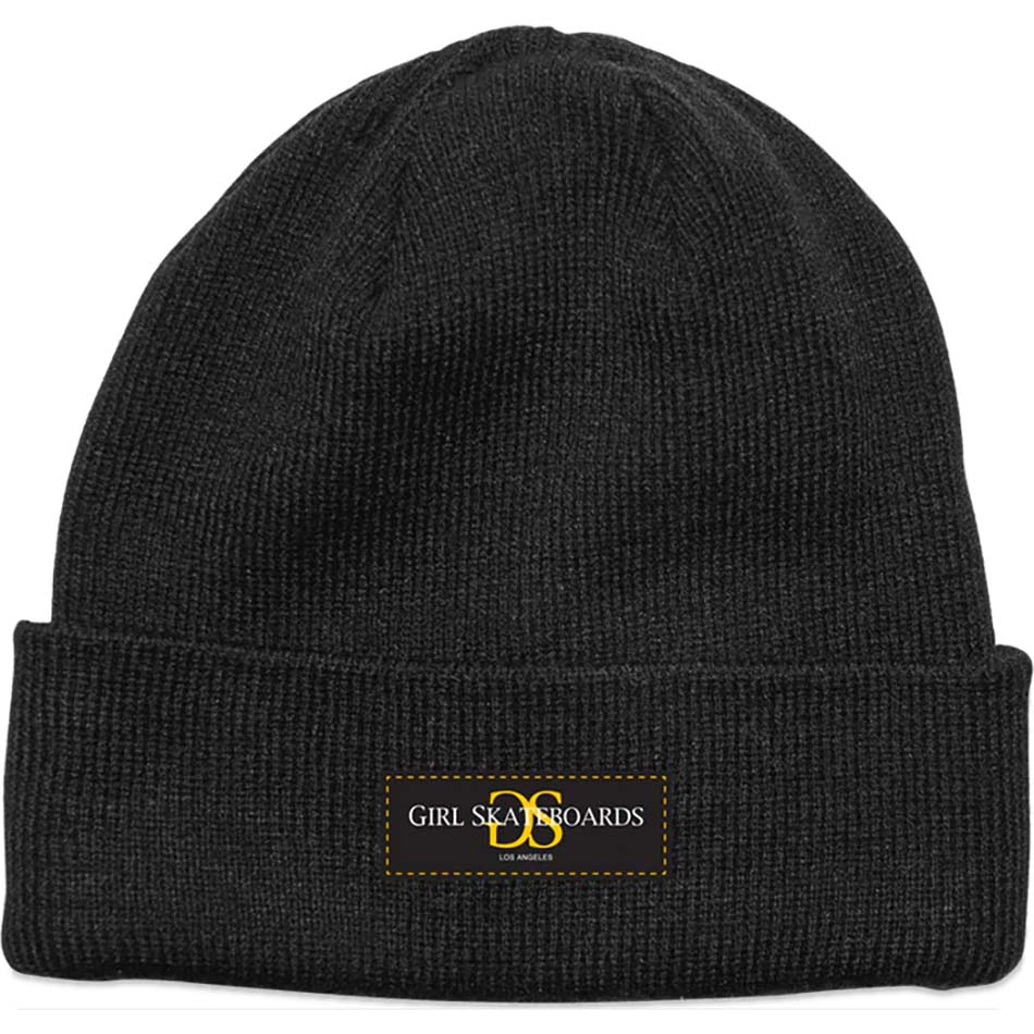 Girl GSLA Patch Beanie - Black