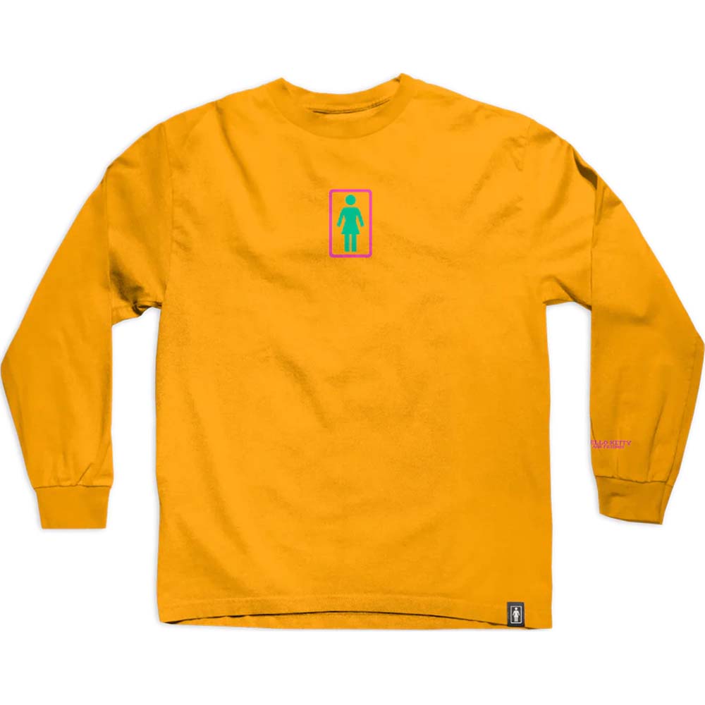 Girl Kawaii Arcade Friends Long Sleeve T Shirt - Gold