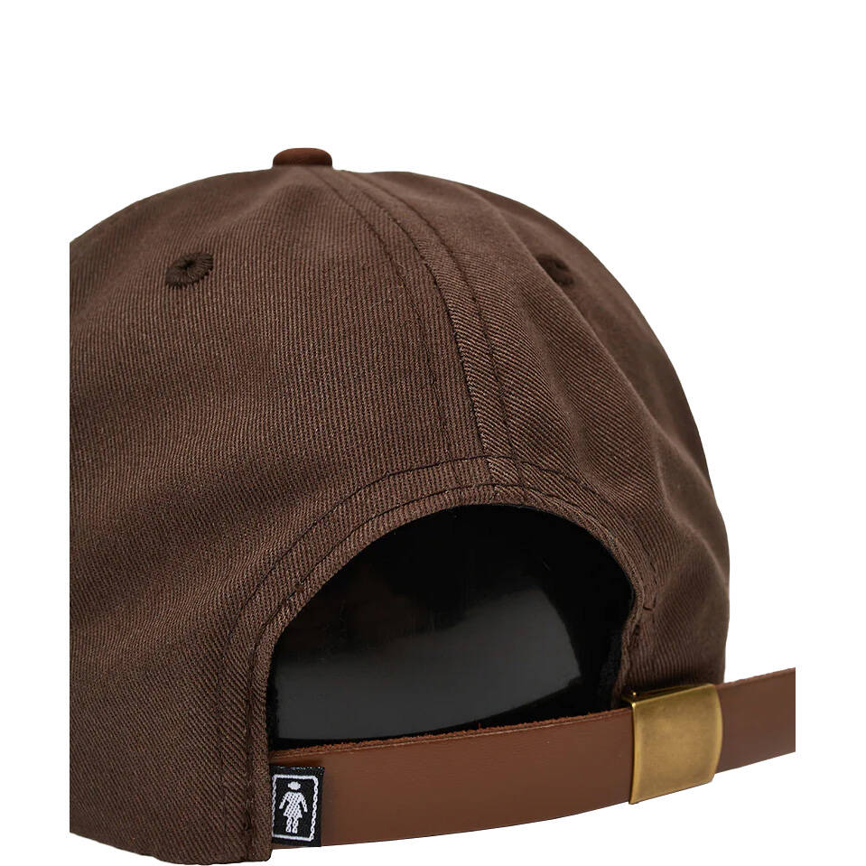 Girl Script Chain Snapback Cap - Chocolate