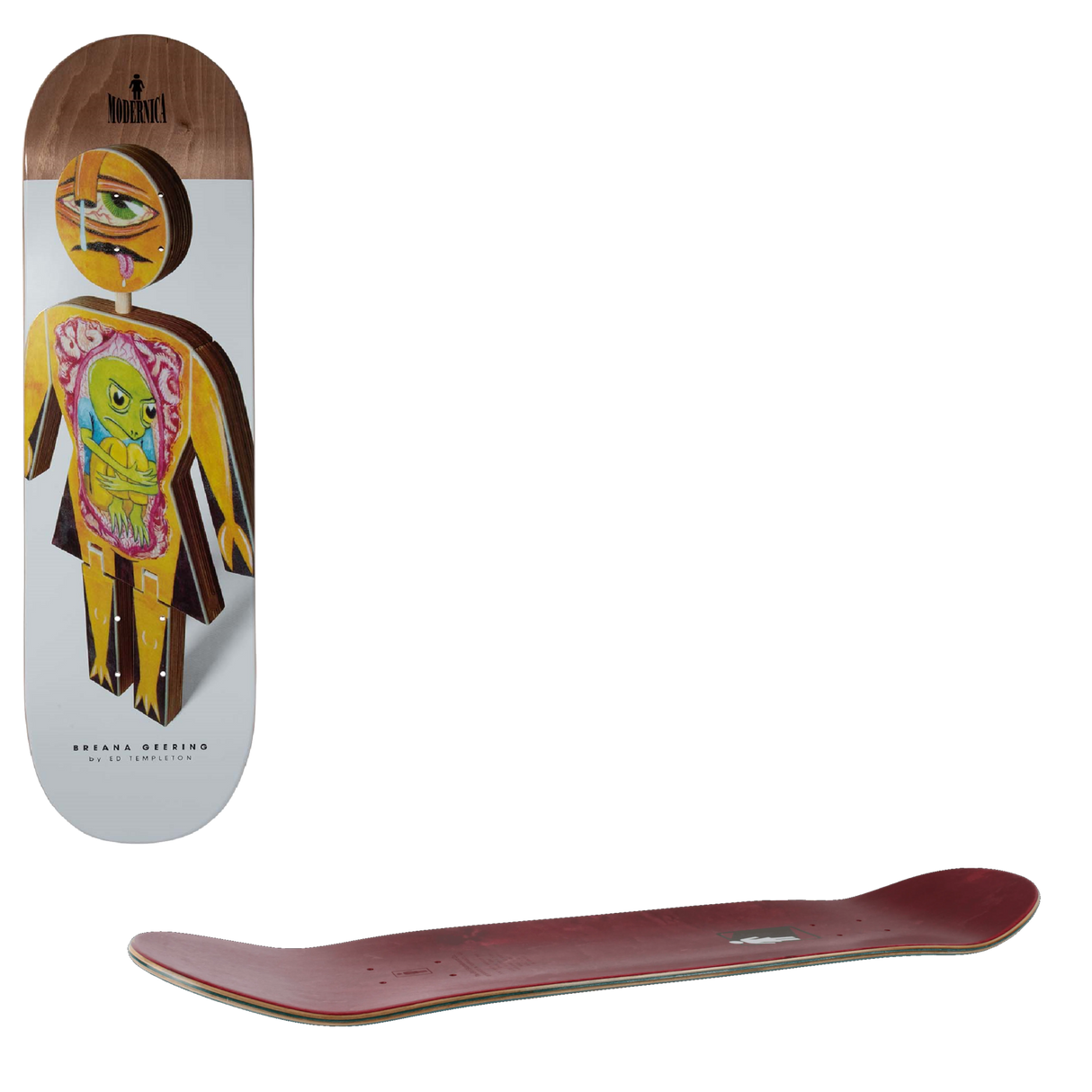 Girl Modernica Skateboard Deck - Geering 8.5"