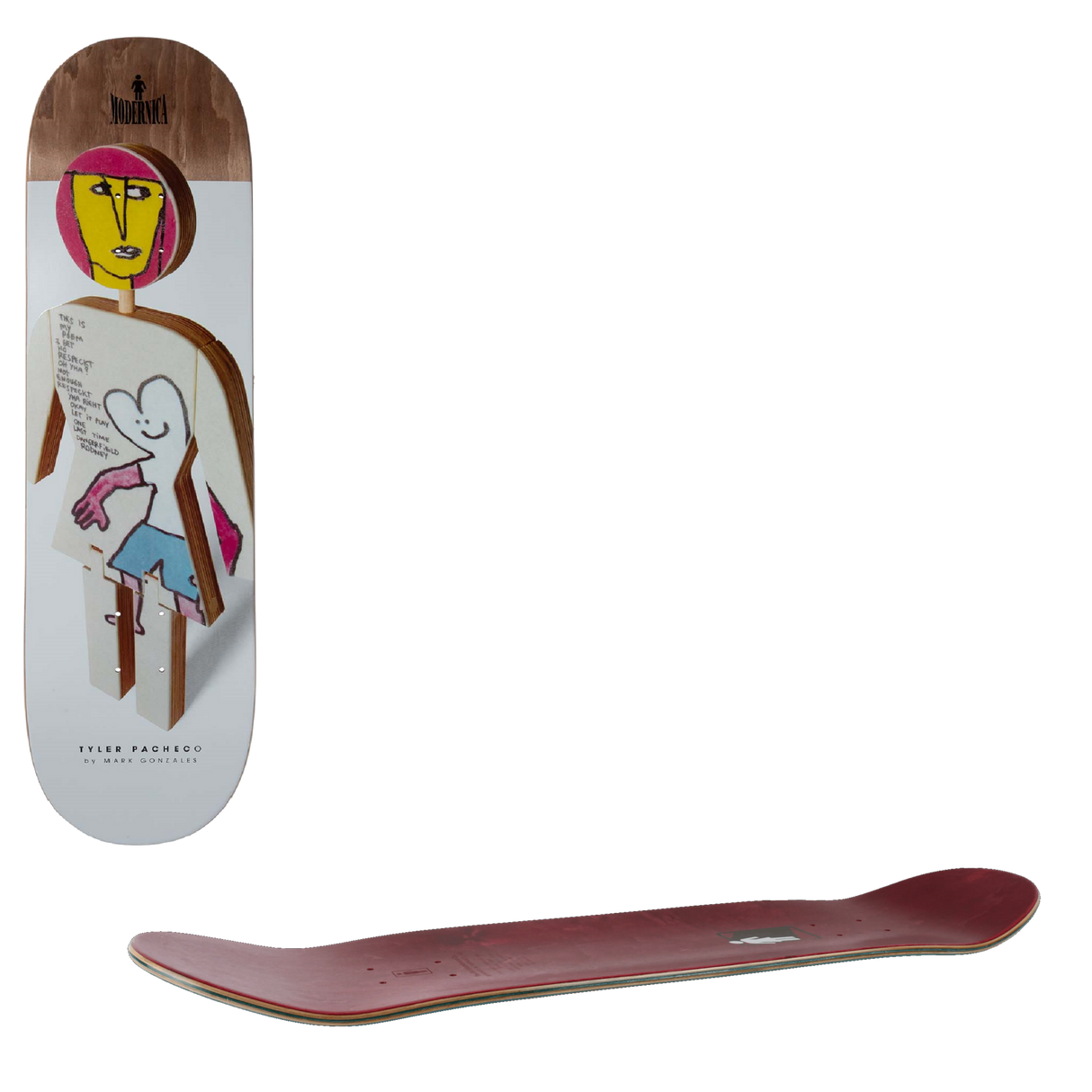 Girl Modernica Skateboard Deck - Pacheco 8.5"