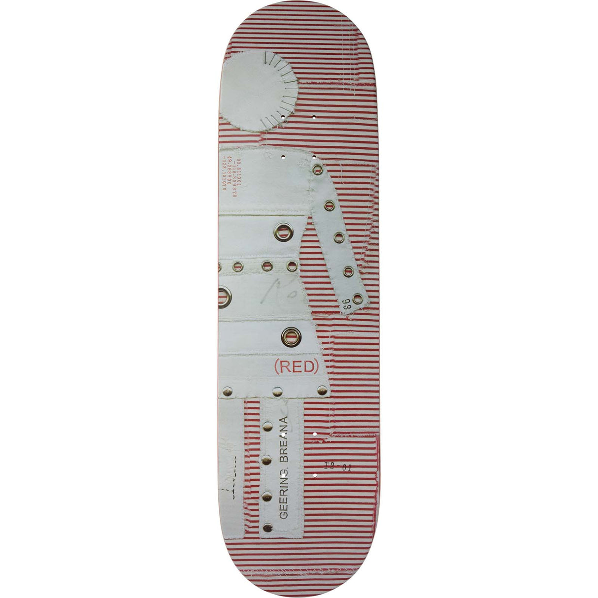 Girl (Red) Stripe Skateboard Deck - Geering 8.5"