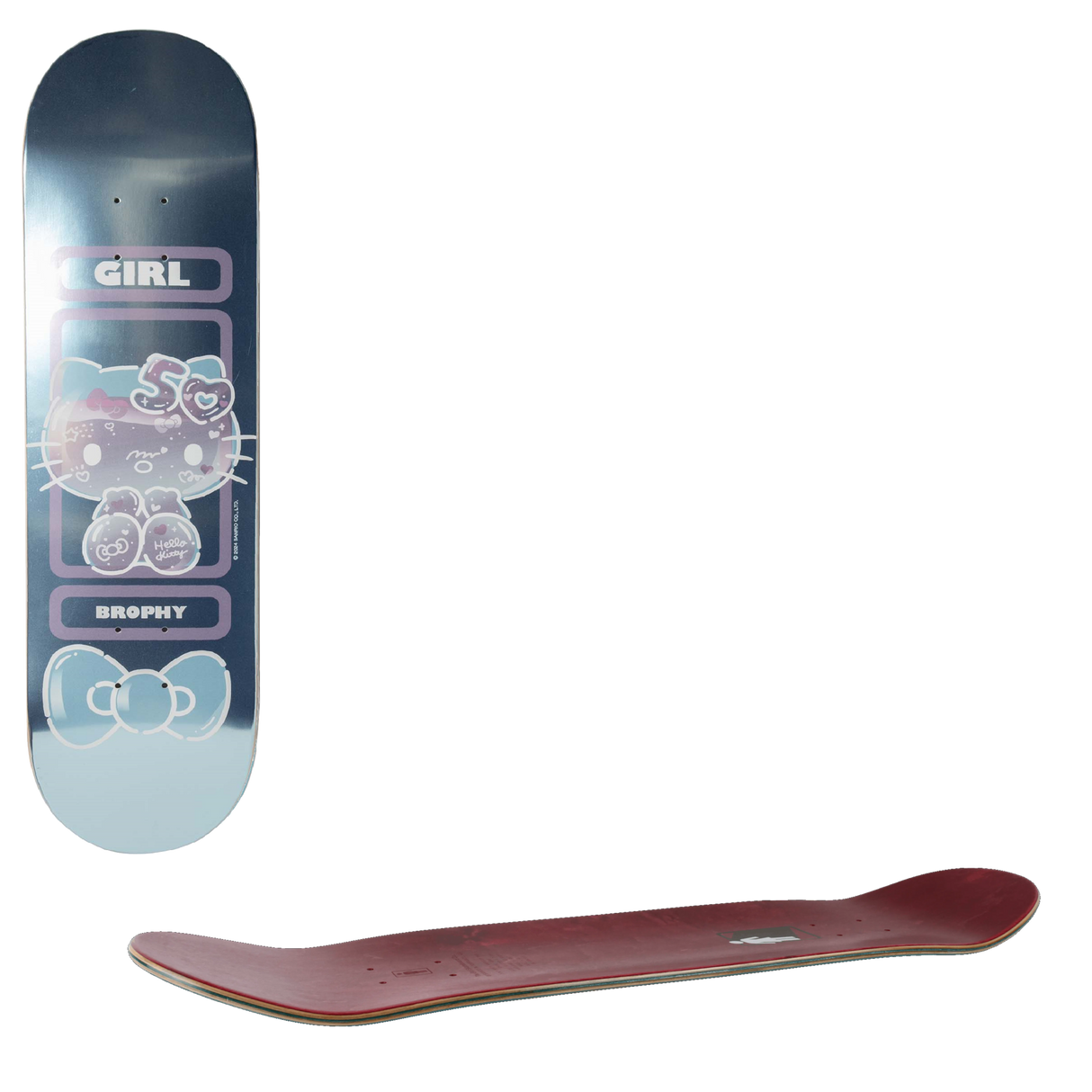Girl x Hello Kitty 50th Anniversary Skateboard Deck - Brophy 8.6"
