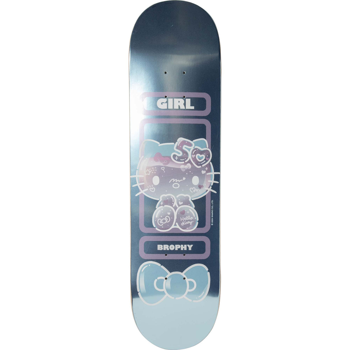 Girl x Hello Kitty 50th Anniversary Skateboard Deck - Brophy 8.6"