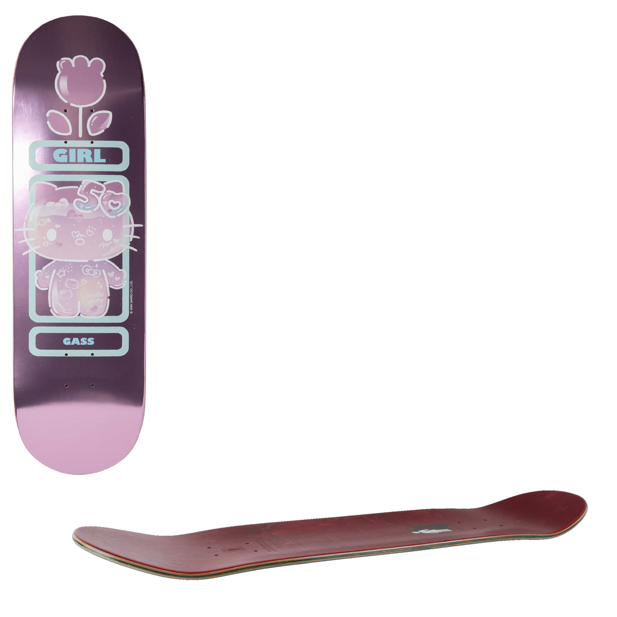 Girl x Hello Kitty 50th Anniversary Skateboard Deck - Gass 8.5"
