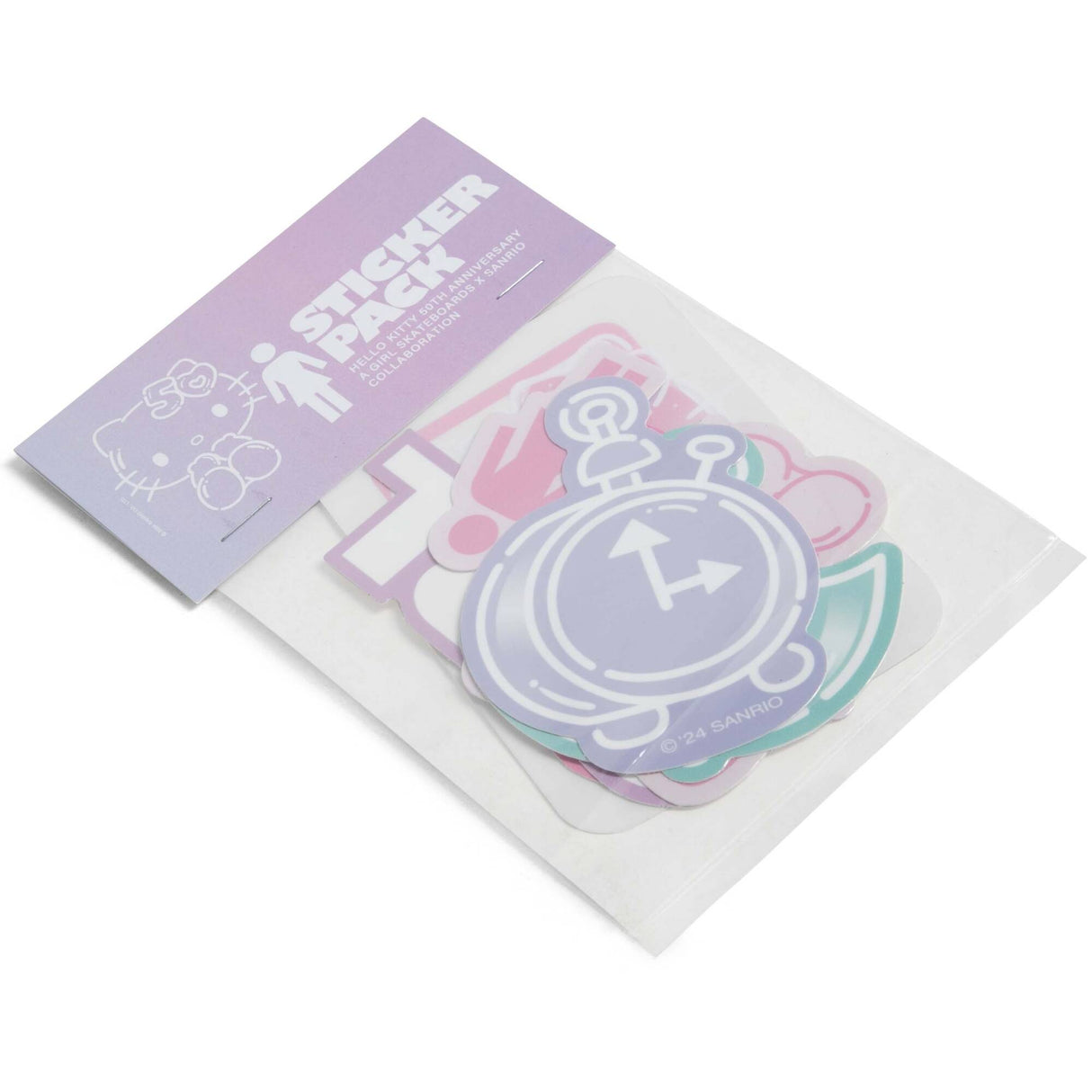 Girl x Hello Kitty 50th Anniversary Sticker - 6 Pack