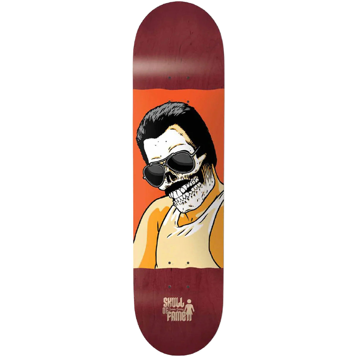 Girl Skull Of Fame Skateboard Deck - Geering 8"