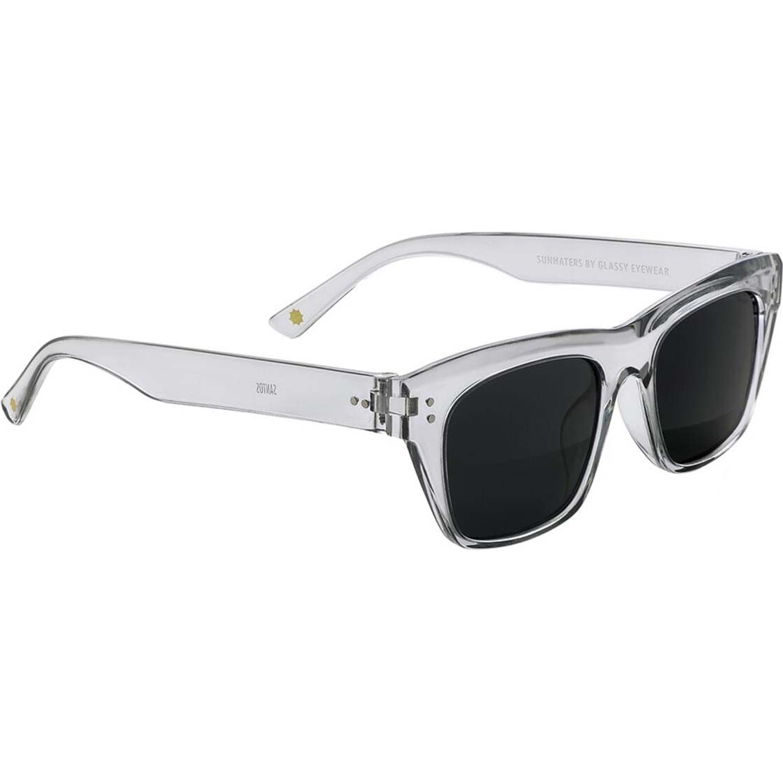 Glassy Santos Sunglasses - Transparent Grey