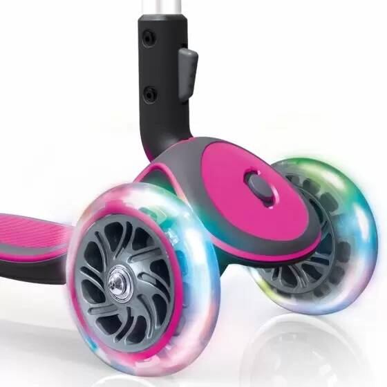 Globber Elite Lights Complete Scooter - Deep Pink