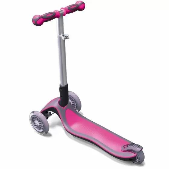 Globber Elite Lights Complete Scooter - Deep Pink