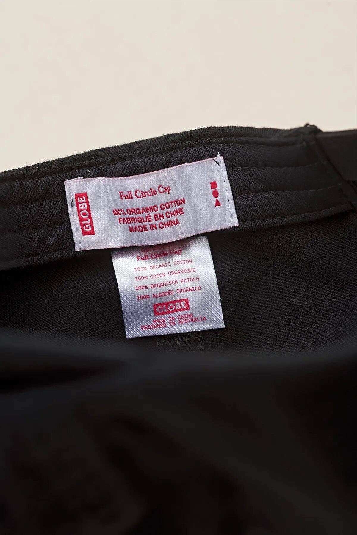 Globe Full Circle Cap - Washed Black