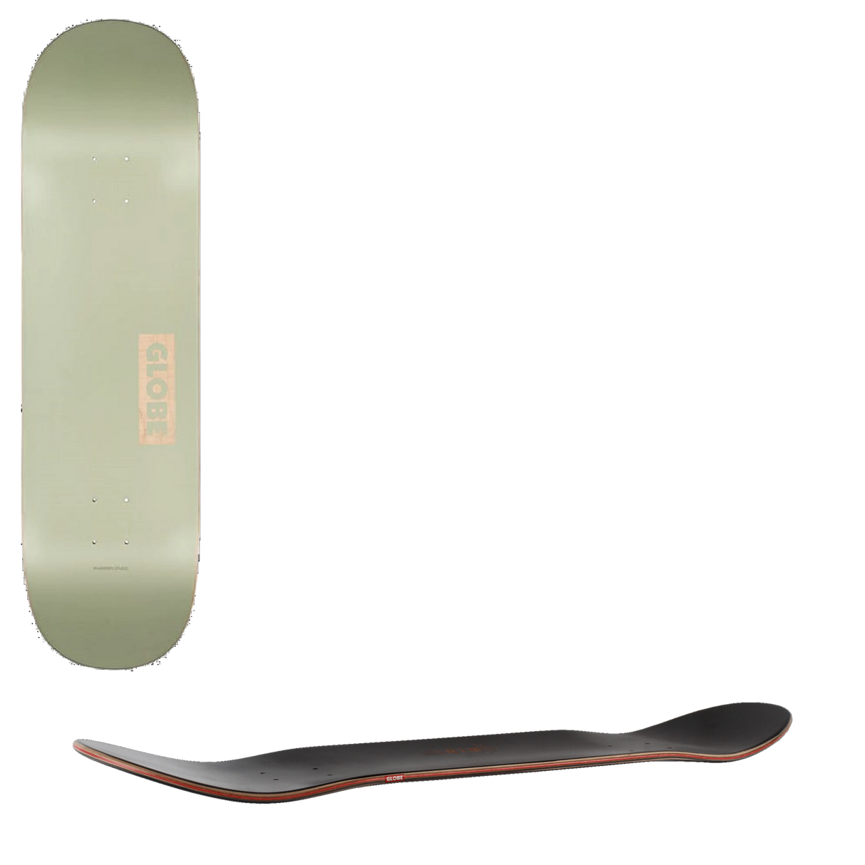 Globe Goodstock Skateboard Deck - Sage Green 9''