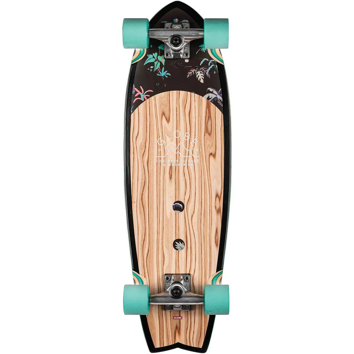 Globe Sun City Complete Cruiser Skateboard - Olivewood/Neon Jungle 30''