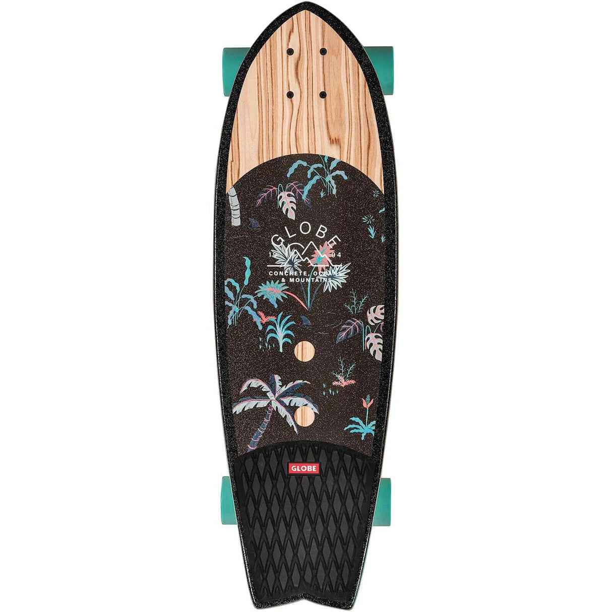 Globe Sun City Complete Cruiser Skateboard - Olivewood/Neon Jungle 30''