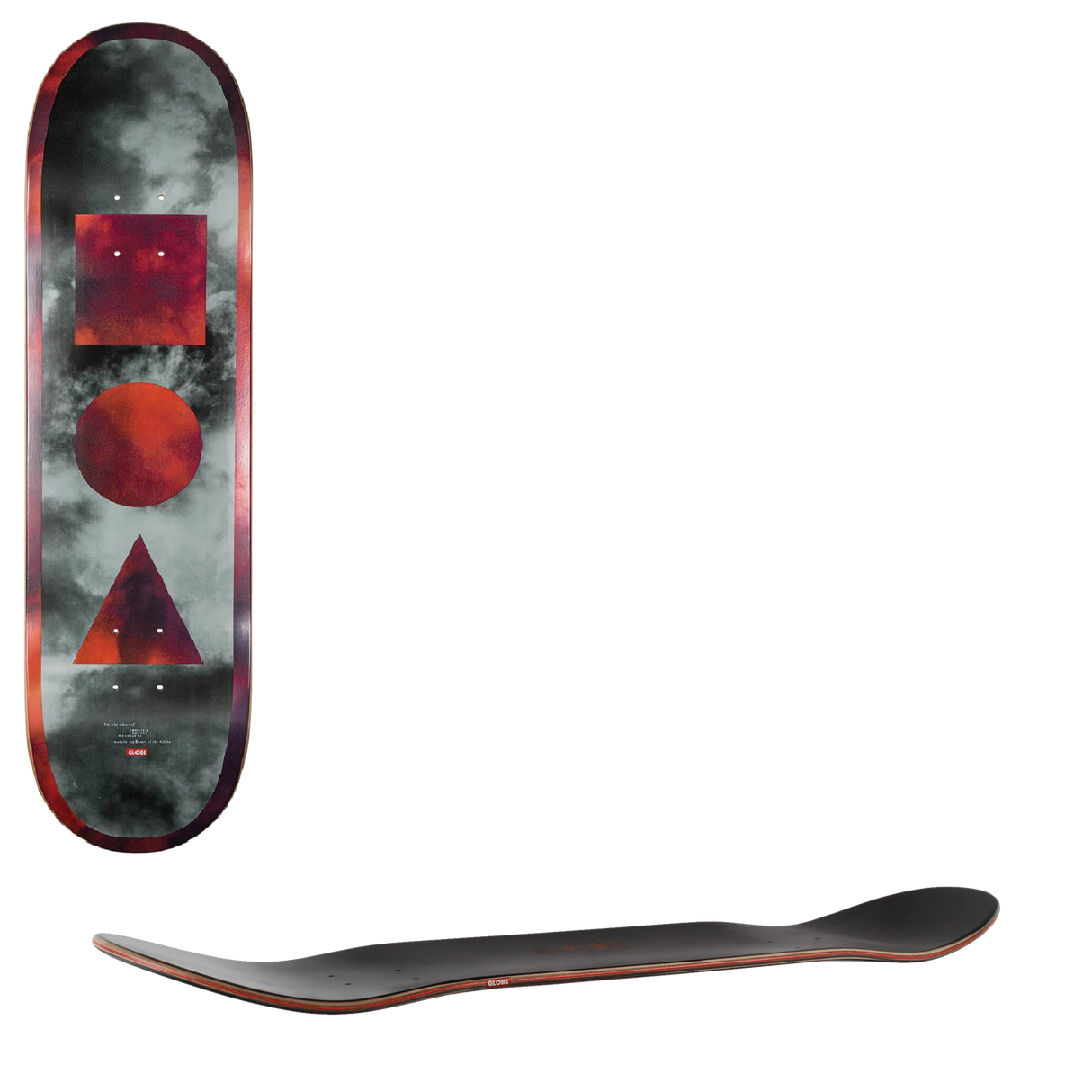 Globe G1 Stack Skateboard Deck - Black/Candy Clouds 8.375''