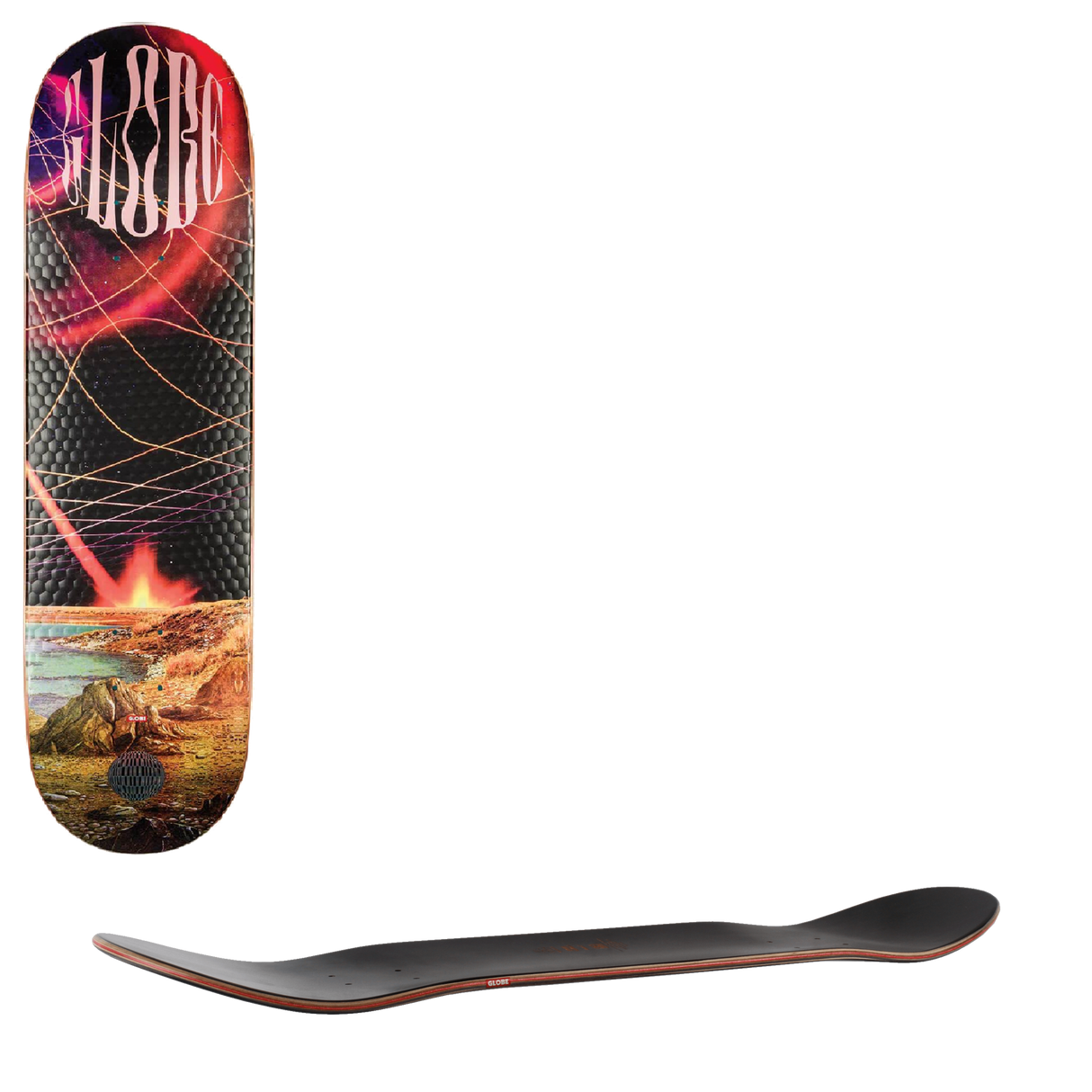 Globe G2 Rapid Space Skateboard Deck - Asteroid 8.25''