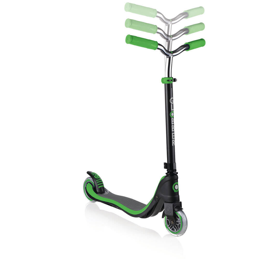 Globber Flow 125 Complete Scooter - Black/Neon Green