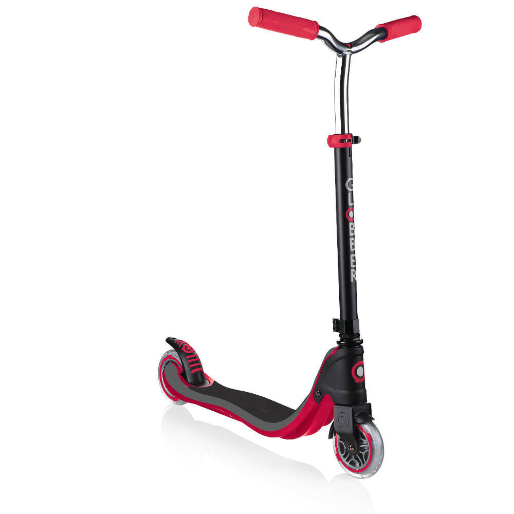 Globber Flow 125 Complete Scooter - Black/New Red