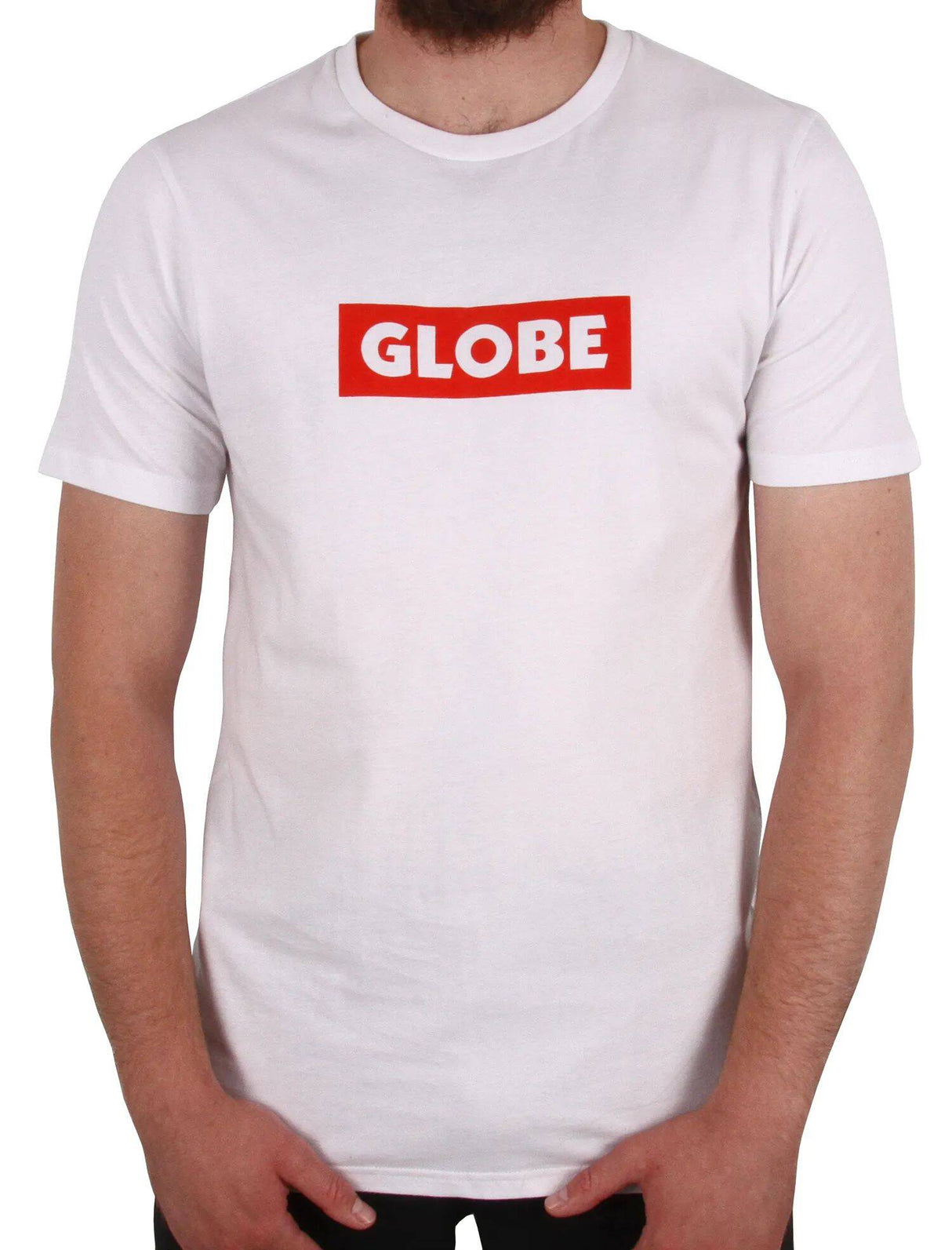 Globe Box T Shirt - White