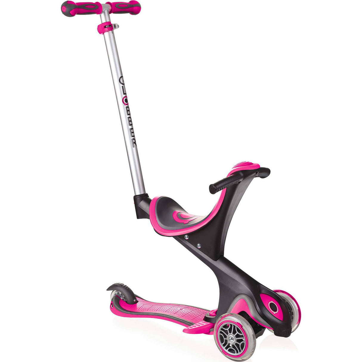 Globber Go Up Comfort Stunt Scooter - Deep Pink