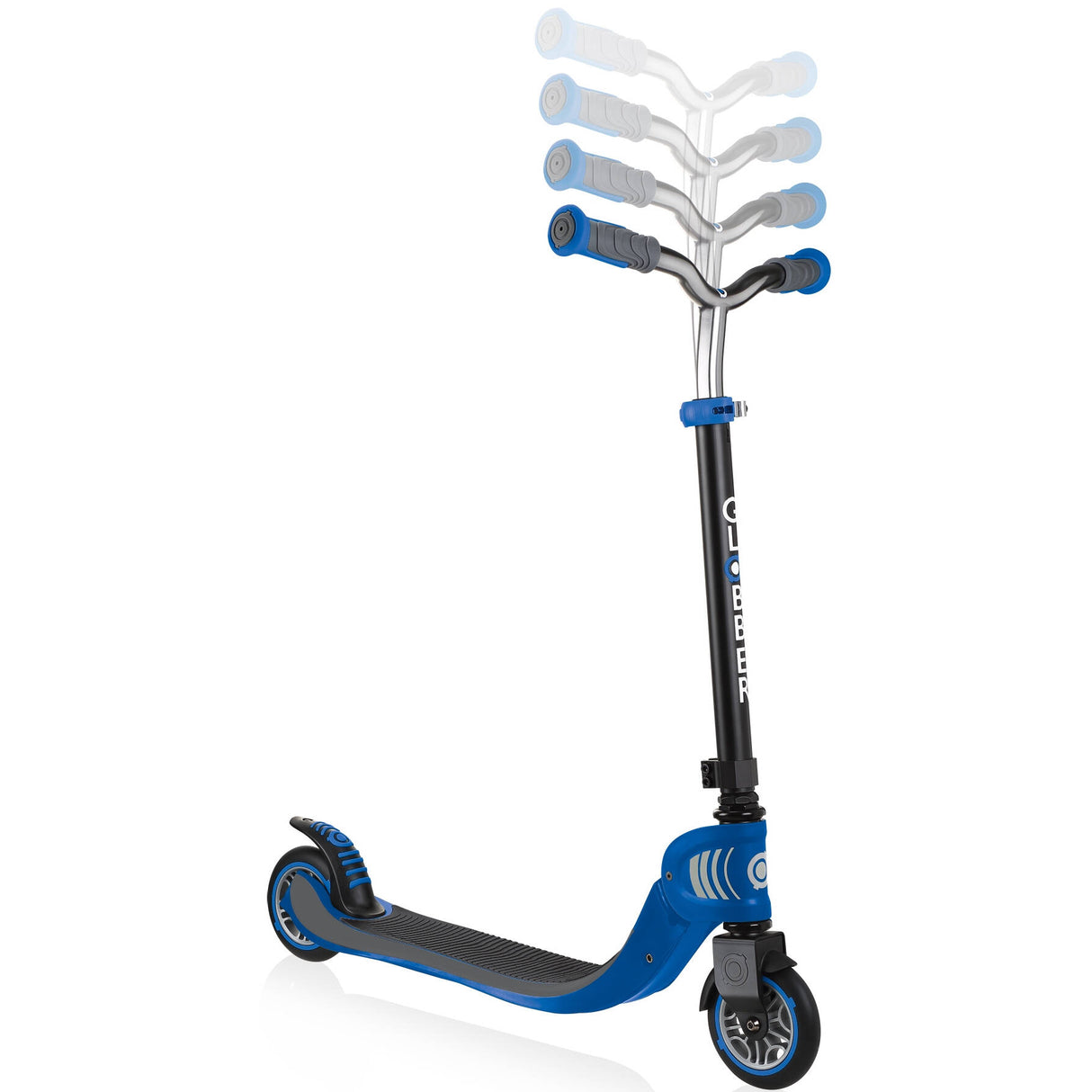 Globber Flow 125 Foldable Scooter - Black/Navy Blue