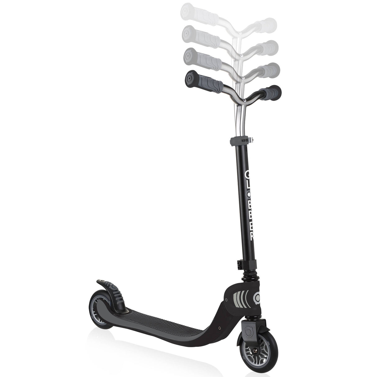 Globber Flow 125 Foldable Scooter - Black/Grey