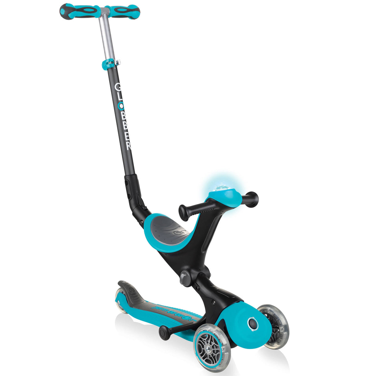 Globber GO UP Deluxe Play Lights Scooter - Teal