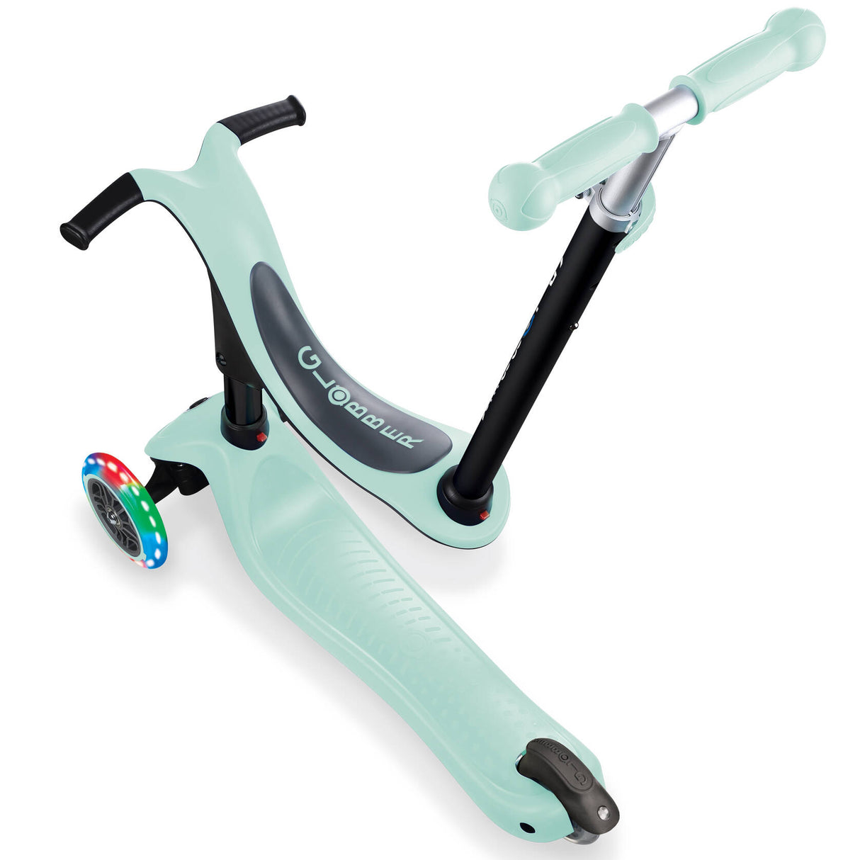 Globber GO UP Sporty Lights Scooter - Mint