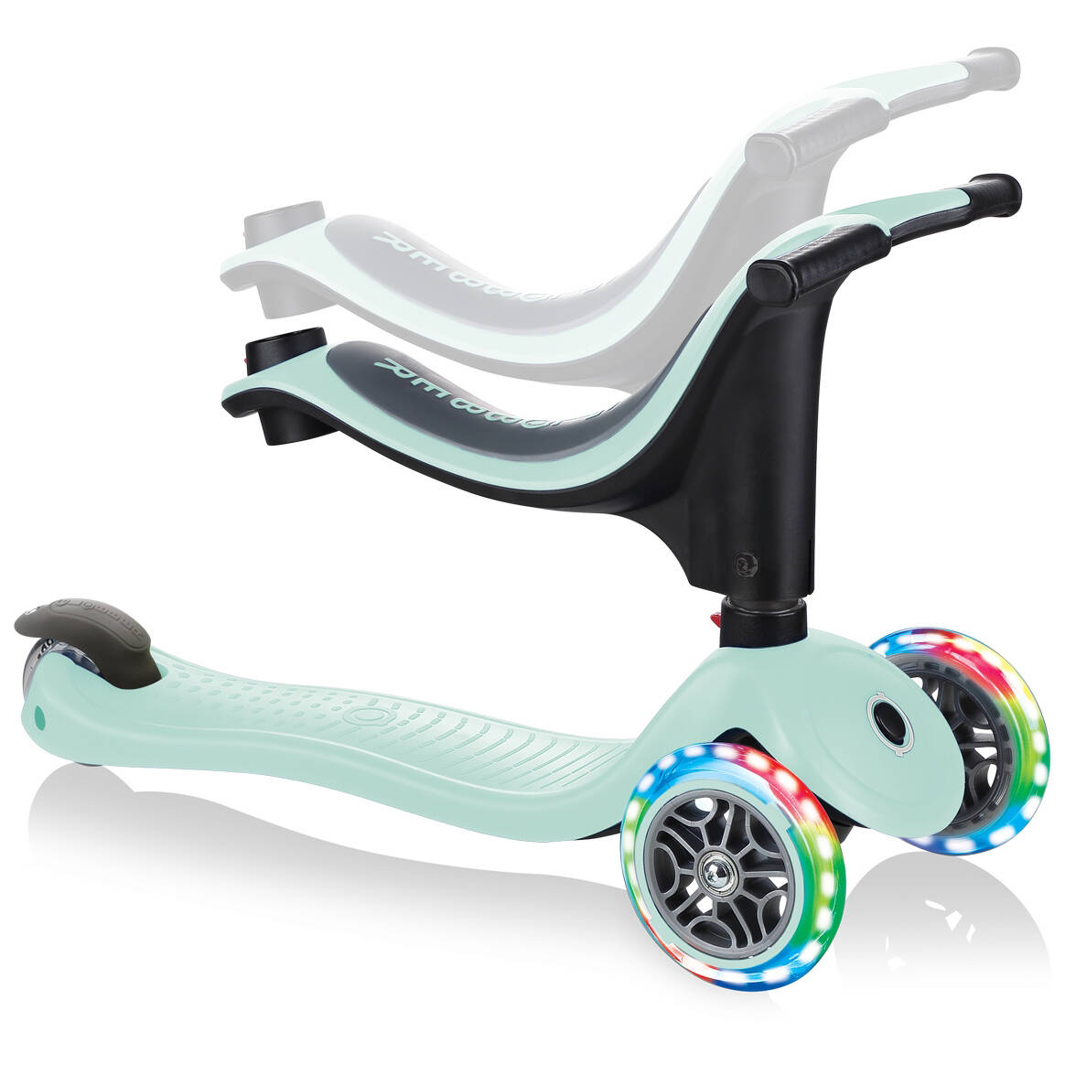 Globber GO UP Sporty Lights Scooter - Mint